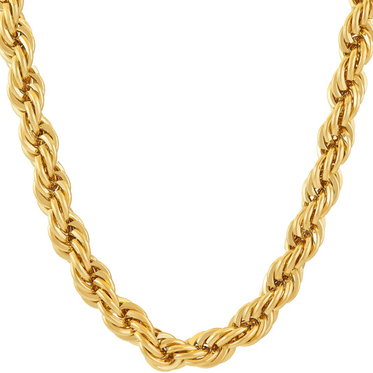 Gold Rope Chain Necklace