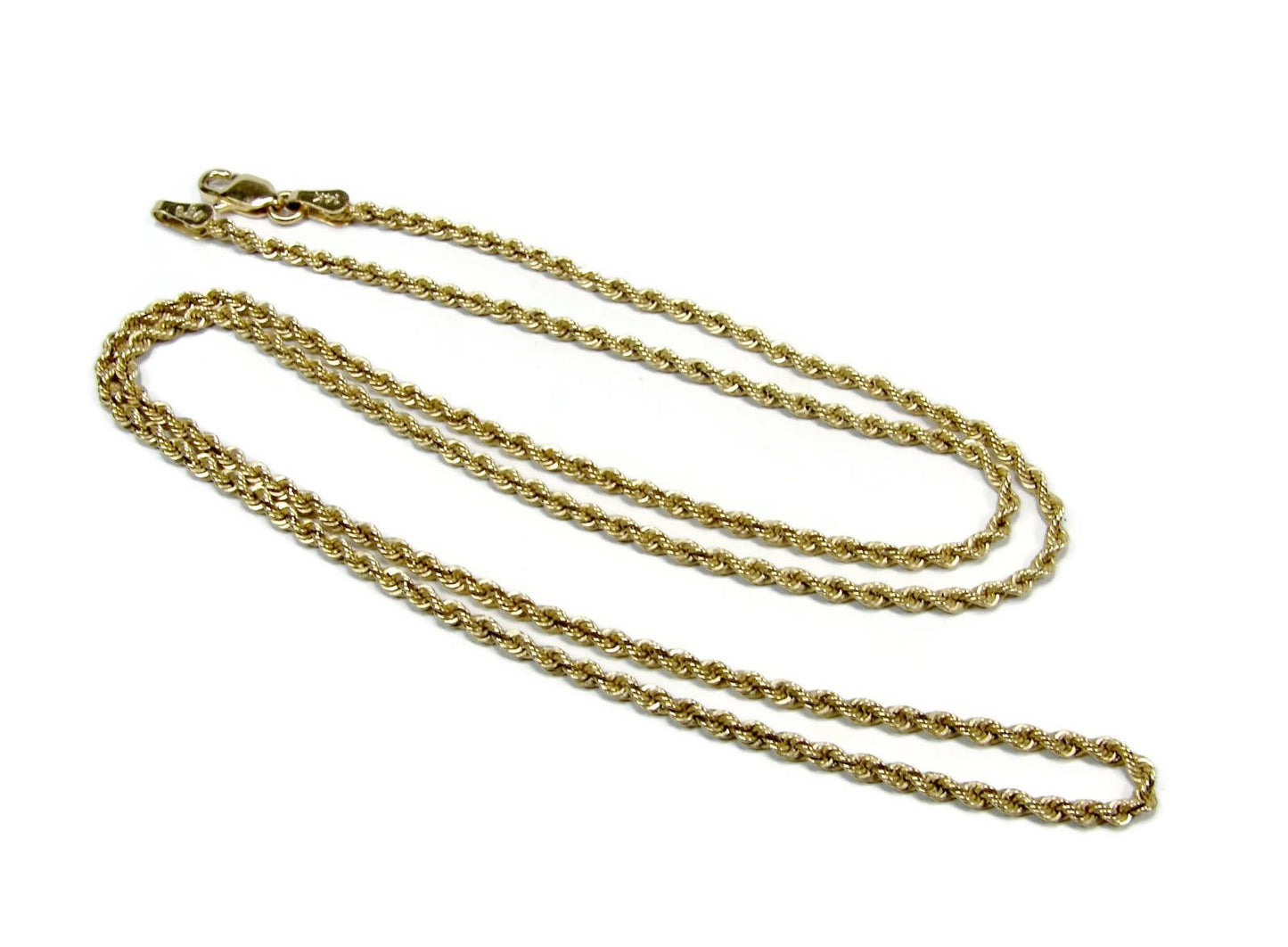 Gold Rope Chain Necklace
